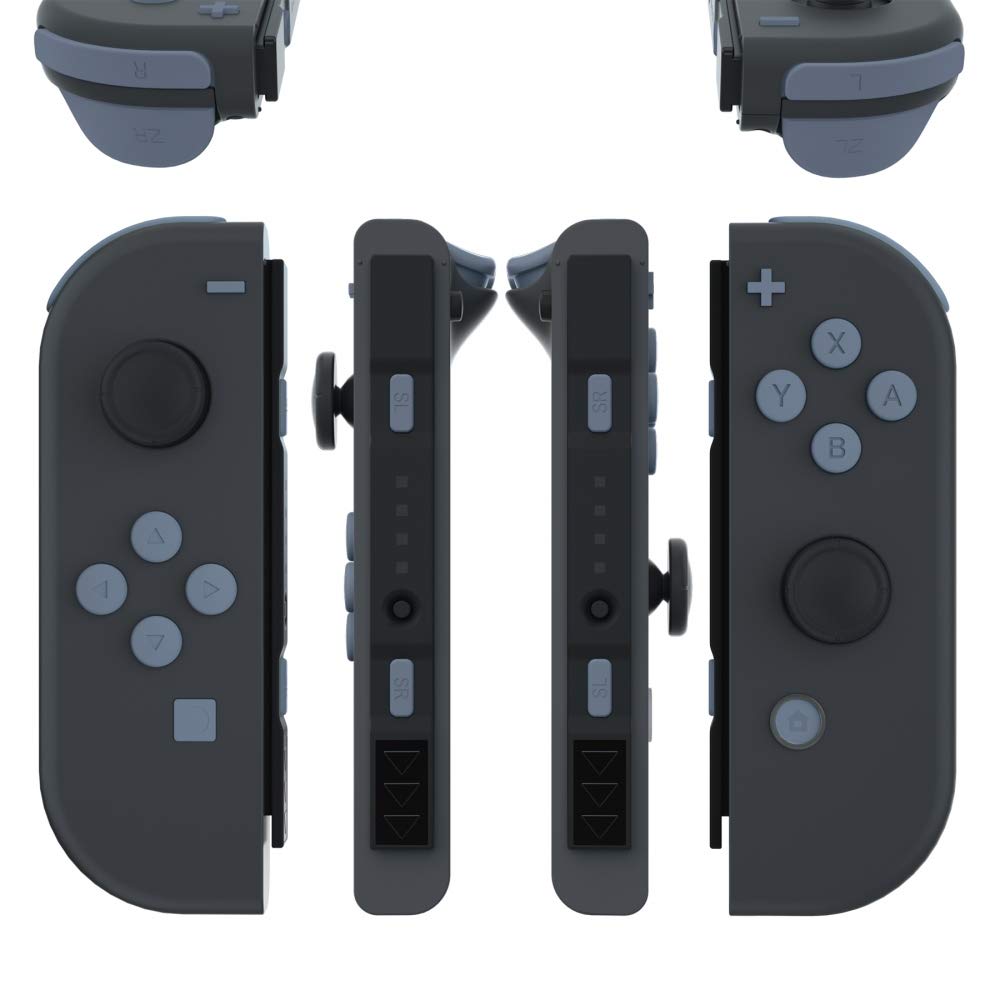 eXtremeRate Replacement Kit for Includes ABXY Home and Full Button Includes and replacement case not Joy-Con Switch, D-pad, SR, SL, L, R, ZR, ZL, +