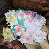 20pcs/set Mother's Day Greeting Cards Mini Size 8.2x8.2cm Floral Paper Blank Cards Thank You for Business Gift Card