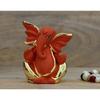 Resin God Ganpati Gold Ganesha Idol for Car Dashoboard & Home and Office Décor