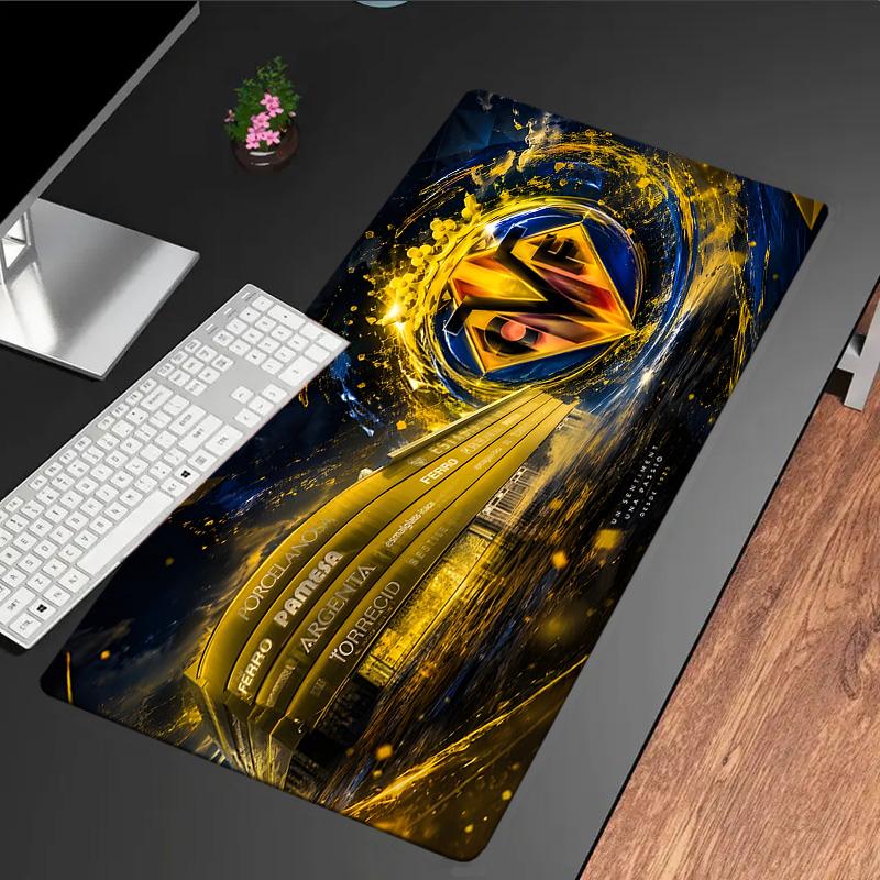 Club Vill-arreal Crest Design Mouse Pad, Rubber Base, Mouse Pad for Gamers and Office Use, Gaming Desk , Easy To Clean Mat Christmas Fan Gifts