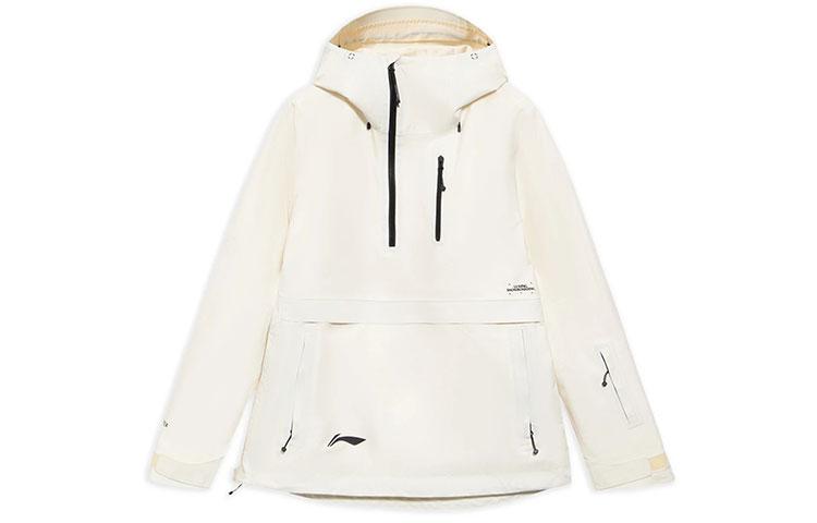Li Ning Puffer Jackets Women s Ecru Hooded Moderate Other AHXR060-2 M