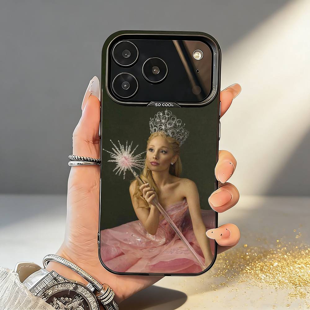 

1PC W-Wicked M-Musical G-Green-Pink Phone Case For iPhone17,16,15,14,13,12,11,Pro,MAX Gray Matte Silicone Black Cover iPhone16e