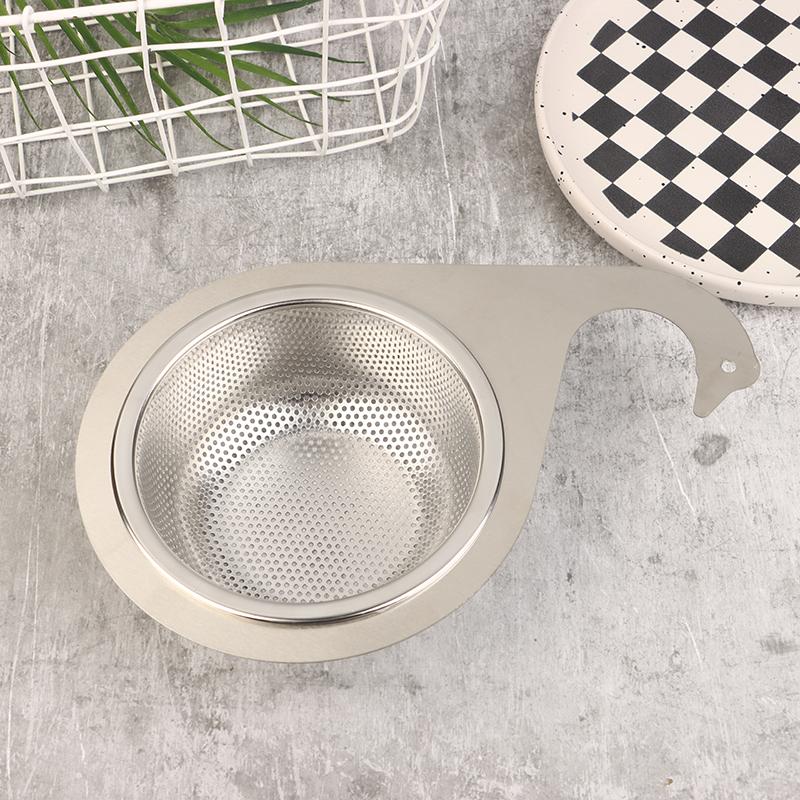 1Pc Stainless Steel Swan Drain Basket Kitchen Sink Strainer Sink Drain Filter Hanging Filter Basket For Sink Kitchen Supplies