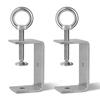 Stainless Steel C-Clamps 85 Mm - Pack of 2, Clamping Range 45–78 Mm, Adjustable Screw