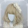 Original Handmade Ribbon Rose Headband Kc Lolita Pearl Headbands Elegant and Simple Versatile Hair Accessories for Women