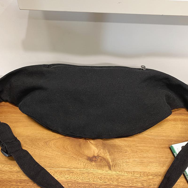Canvas Chest Bag Women's Lightweight Riding Small Backpack Men's Large-Face Crossbody Small Bag
