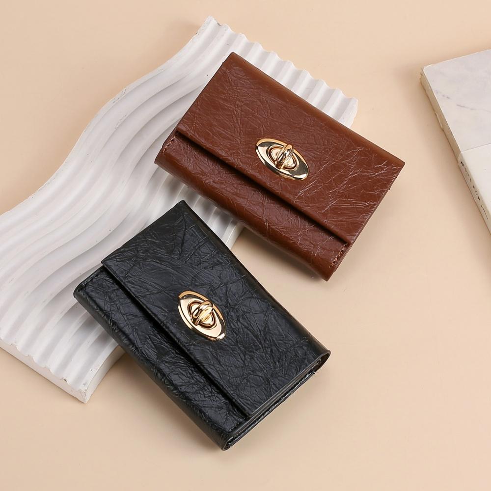 Zipper Coin Purse White Card Holder Women'S Wallet Silver Oil Leather Wallet For Daily Use Casual Outings Travel