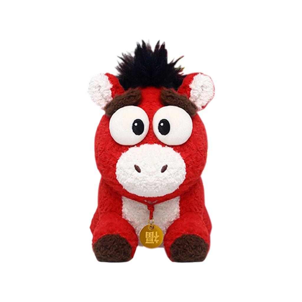 Year Of Horse Mascot Plush Stuffed Toy Pillow Doll