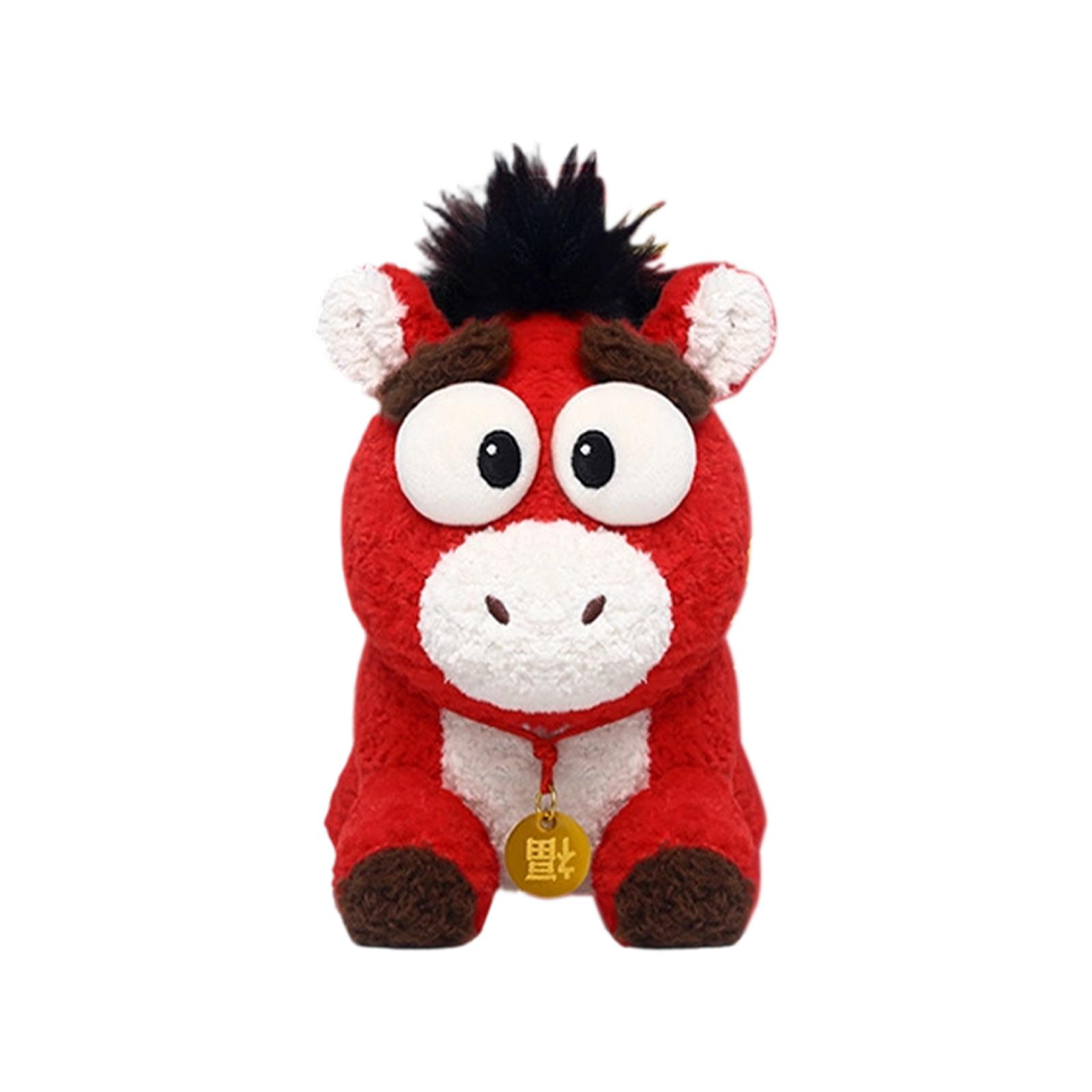 

Year Of Horse Mascot Plush Stuffed Toy Pillow Doll One Size