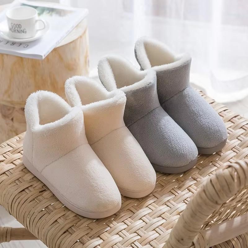 Fashion Crestar Winter Warm Plush Cotton Boots For Women Girls Anti-slip Fur Fuzzy Snow Boots Comfortable Soft Fluffy House Cotton Shoes