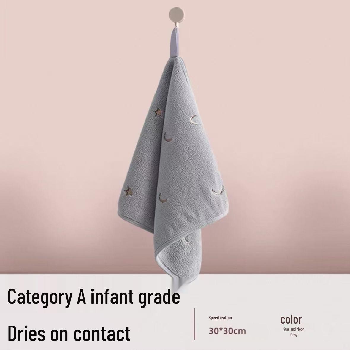 

Cute Quick-Drying Odor-Proof Hanging Towel for Bathroom & Kitchen - Thick, Water-Absorbing, No Shedding 30*30 cm