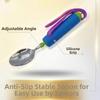 2Pcs/Set Nonslip Elderly Spoon Utensils Rotatable Food Aid Spoon  Handicapped People