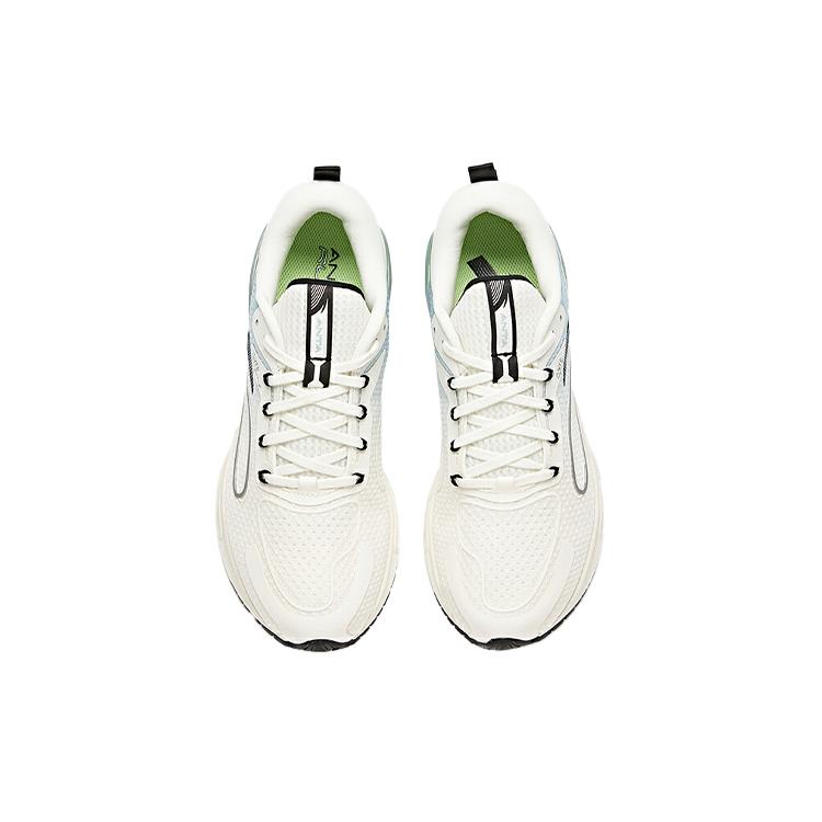 Anta Tron 1.0 Cushioning Anti-Slip Wear-Resistant Breathability Low-Top Running Shoes Men's White Blue 112115586-2