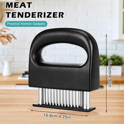 48-Needle Stainless Steel Meat Tenderizer - Ring-Shaped Steak and Pork Chop Muscle Piercer