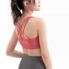 Li Ning Logo Print Sport-BH Damen Sport-BH Guava-Rot YUBT012-3