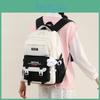 Letter Printed Backpack Large Capacity Anti Splashing Water Student Schoolbag