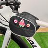 Cartoon Capybara Top Tube Bike Bag - Cute, High-Quality Front Beam Bag for Road/Mountain Bikes, Phone Storage Included