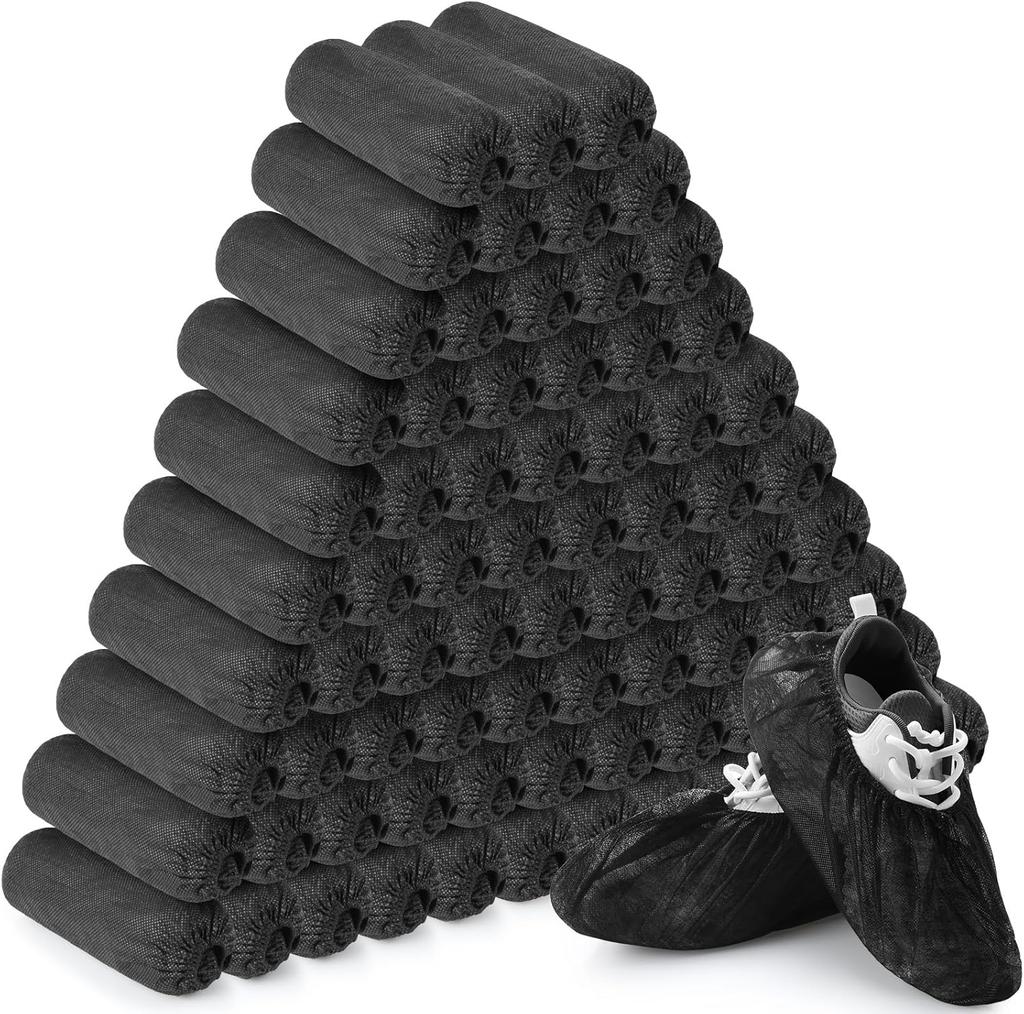 10-100pcs Disposable Boot Shoe Covers Foot Booties Shoe Coverings Non Slip Shoe & Boot Covers for Indoor Home Workplace