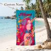 Karol G Custom Name Printed Beach Towel Personalized Soft Towel For Swimming Beach Travel