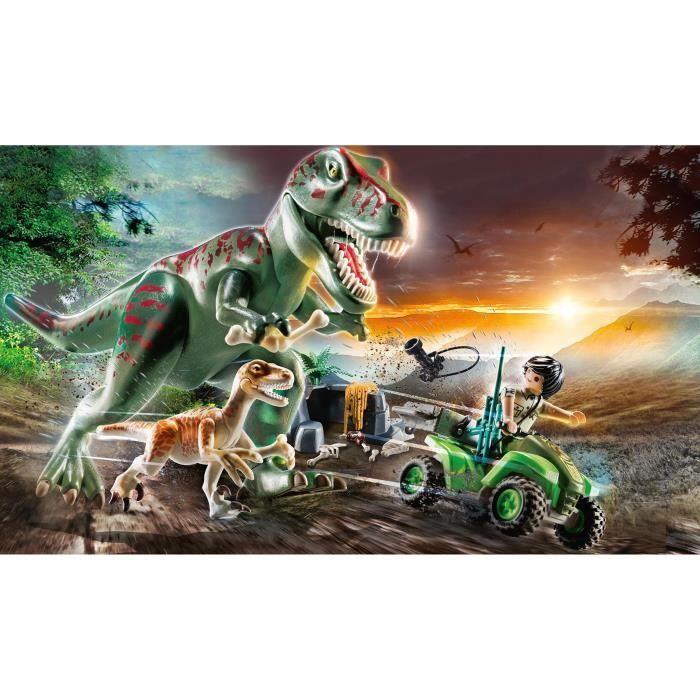 PLAYMOBIL - Dinos - Explorer with Quad and Tyrannosaurus