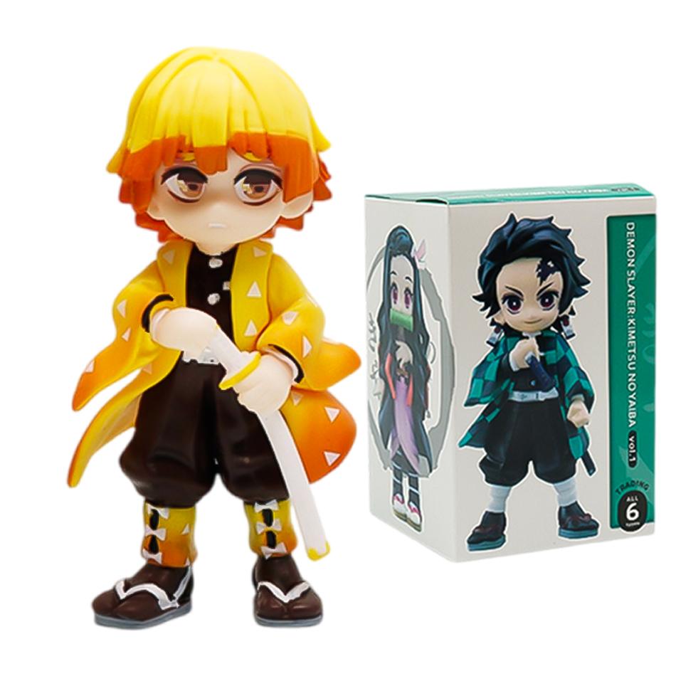 Demon Slayer Tanjiro Kamado Nezuko Anime Cartoon Figur Blind Box Modell Desktop Dekoration Feiertags-/Geburtstagsgeschenke