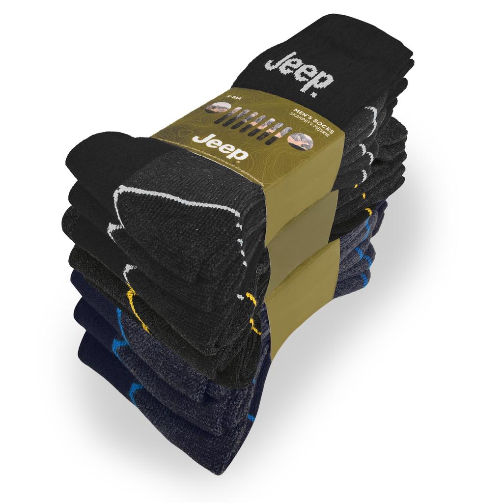 JEEP Men's Work Socks Cotton 9 Pairs