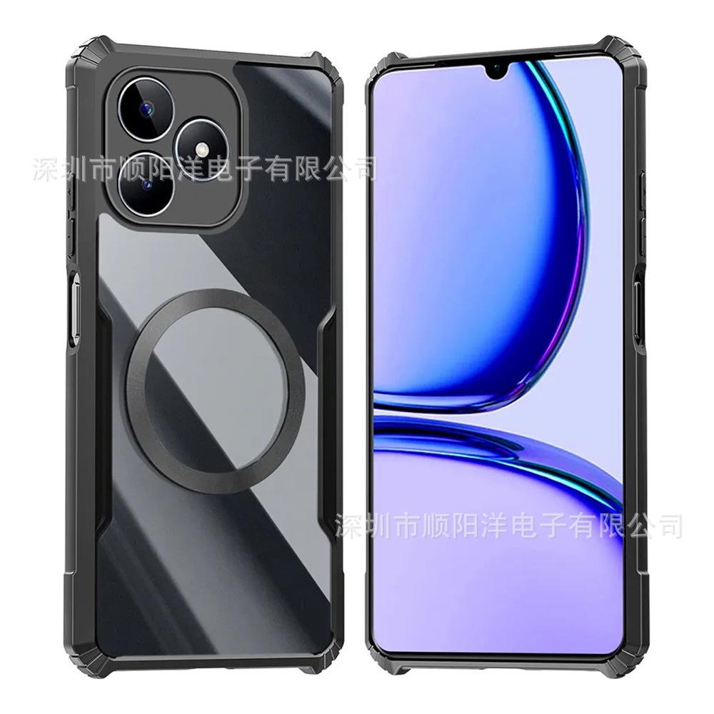 Magnetic case for Realme Narzo 80 Pro Lite 80X mobile phone case acrylic high-transparency protective case