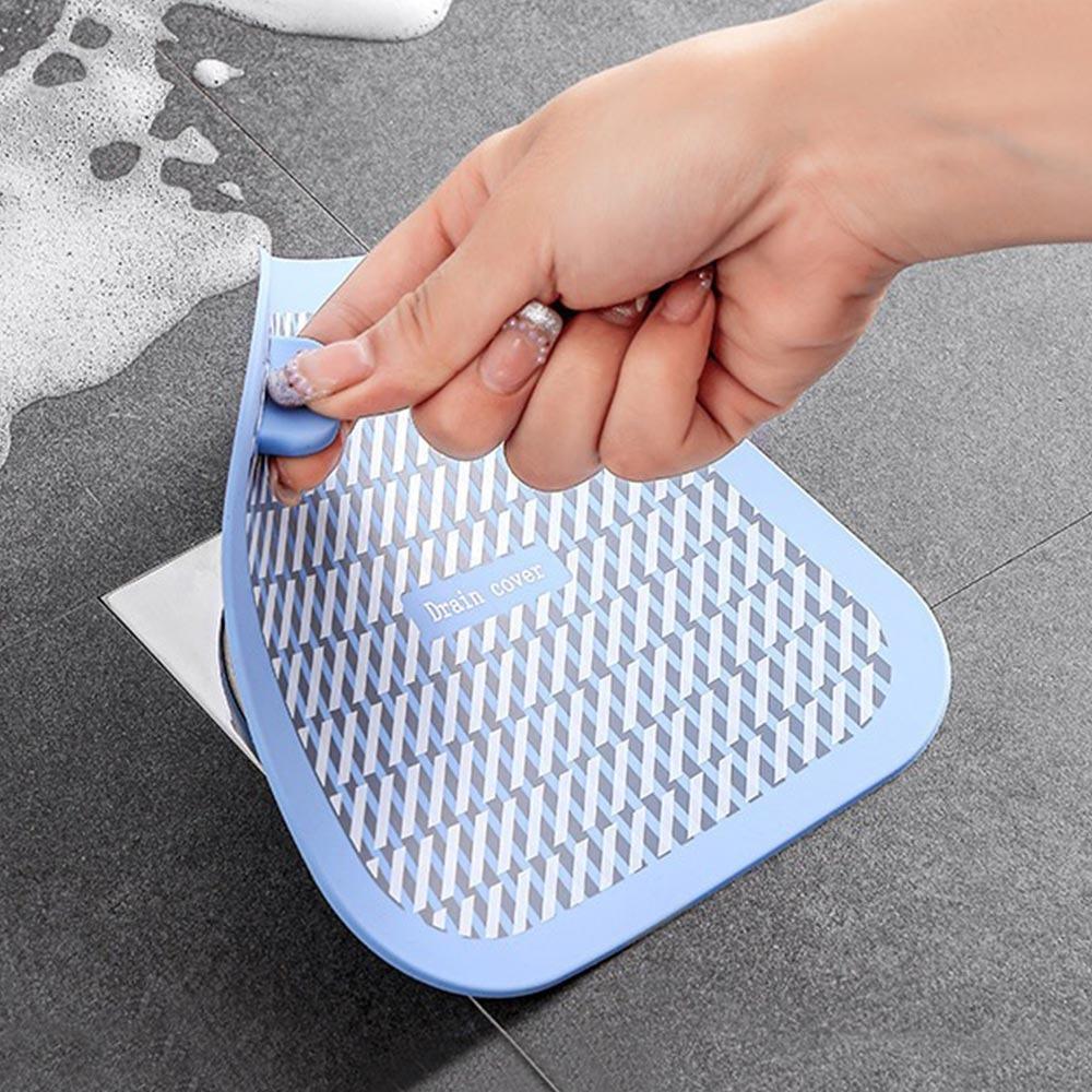 

Anti-Odor Floor Drain Cover Insect-proof Sink Seal Mat Bathtub Shower Drain Plug Universal синій