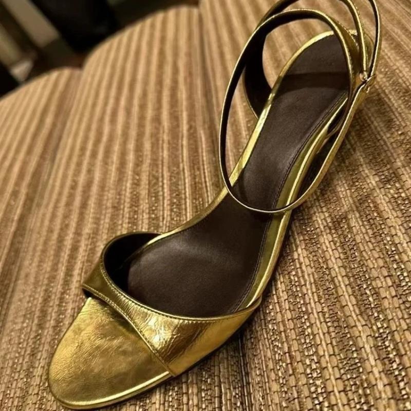 Fashion Summer Sexy Open Toe High Heel Sandals Women Fashion Round Toe Ankle Strap Slide Sandals Elegant Comfort Kitten Heel Party Pumps