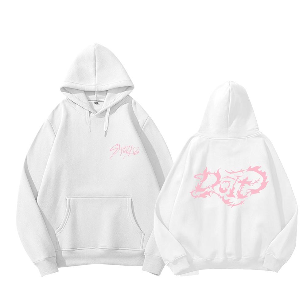 Stray Kids DO IT Pop-Up Tour Hoodie - Unisex Oversized Pullover Sweatshirt with Pink Graphic Print for STAY Fans(Fleece-Lined)