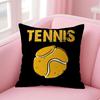 Funny Tennis Cushion Cover Comfort Sofa Bed Silky Elegant Invisible Zipper Decorative Holiday Gifts