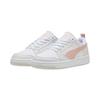 New PUMA Rebound V6 Wear resistant And Lightweight Low Top Skateboard Shoes Unisex White 392328-50