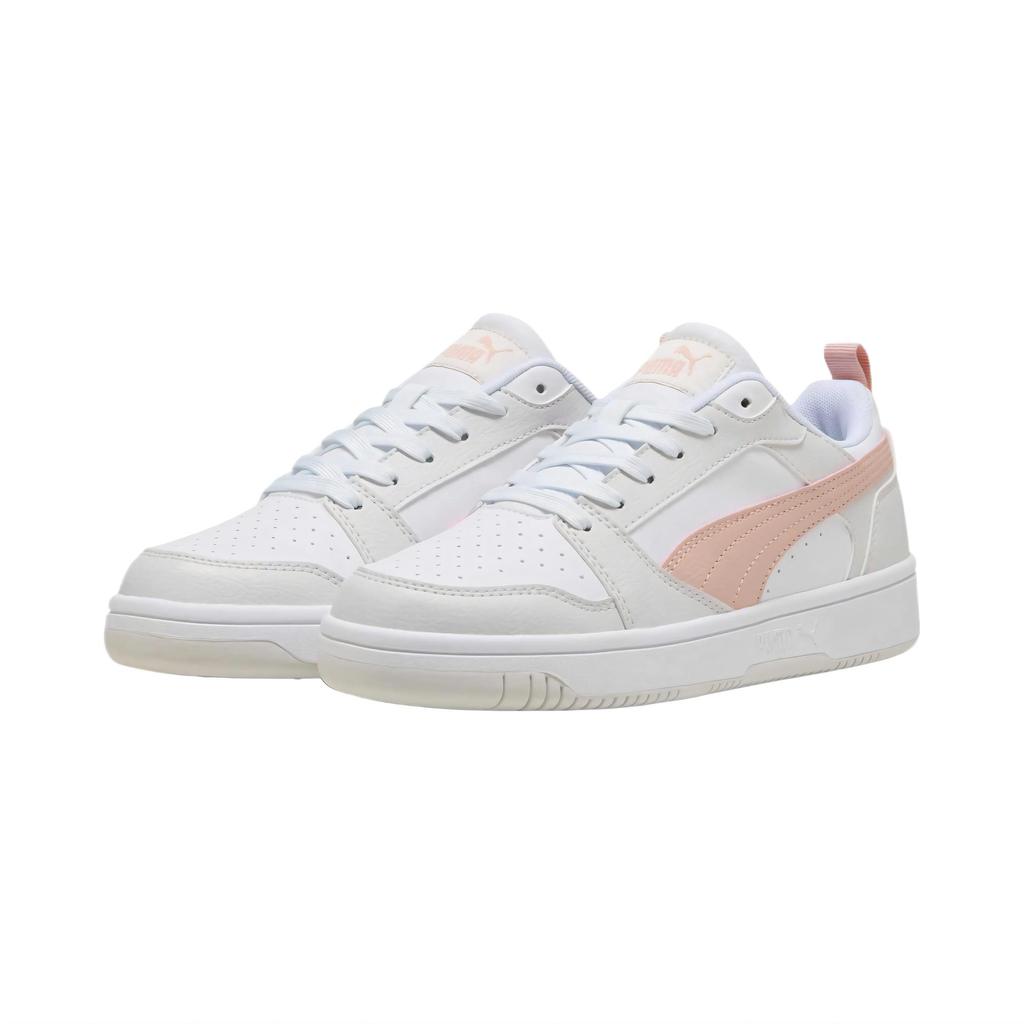 New PUMA Rebound V6 Wear resistant And Lightweight Low Top Skateboard Shoes Unisex White 392328-50