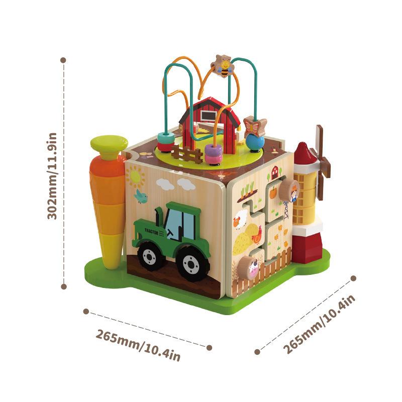 Children'S Bead Puzzle Infants Over 6 Months Montessori Intellectual Development Beaded Small Toys Treasure Box Building Block