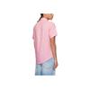 Polo Ralph Lauren Solid Color Logo Embroidered Button Short Sleeve Shirt Men shirts Pink 710966293-006