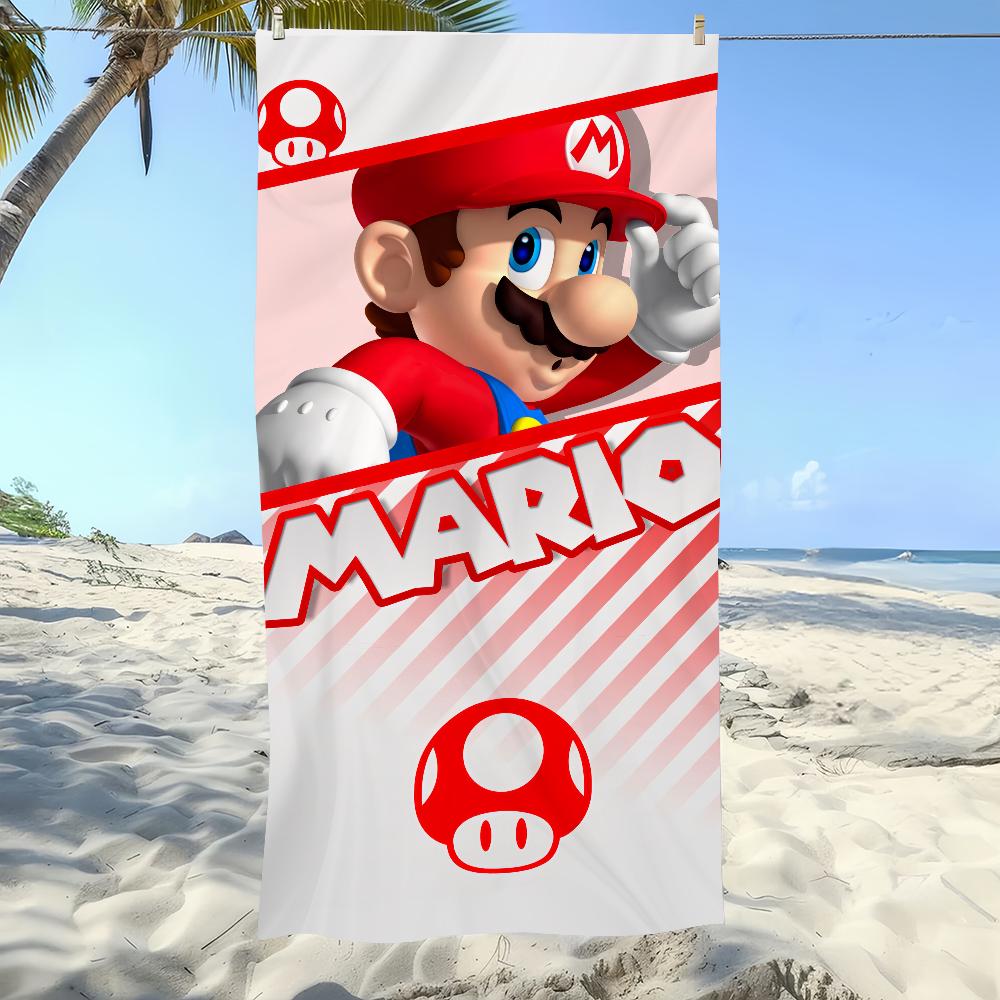 Cool Towel Soft Pool Classic Gift For Travel Gym Shower Camping Quick Dry Sports Large S-Super Game Beach M-Marios Towel