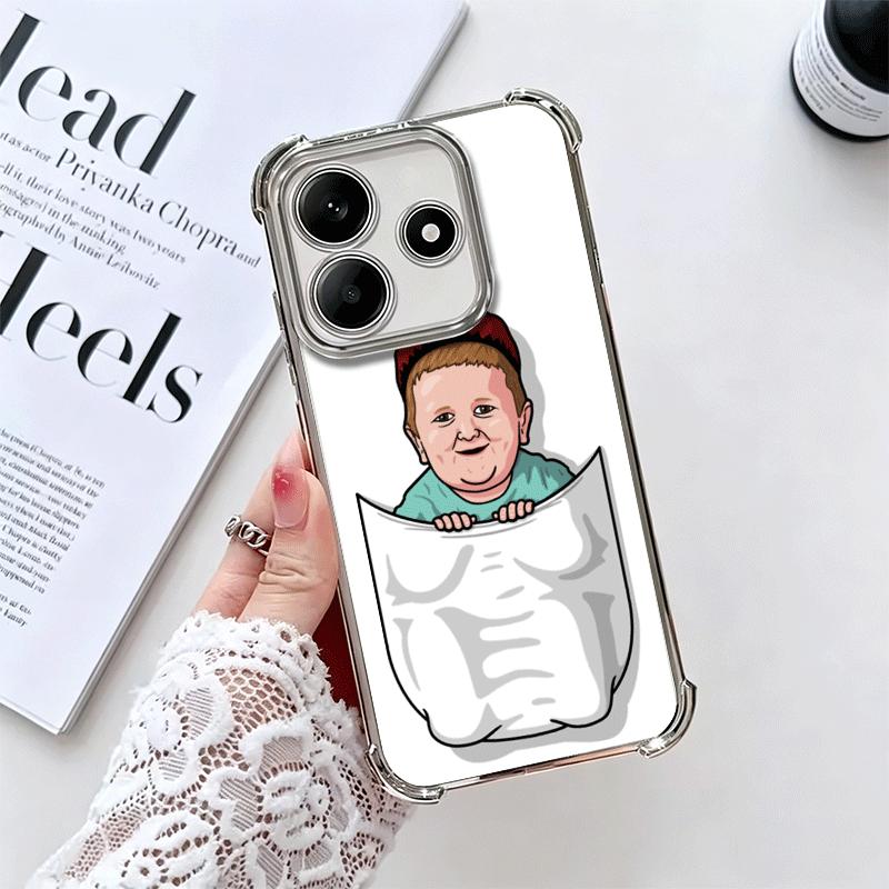 Funny Babaite Hasbulla Plating Phone Case For Xiaomi Redmi Note 14 15 Pro Plus 13 12 11 11S 11T 10 9S 9 5G Anti-Fall Airabag Cov