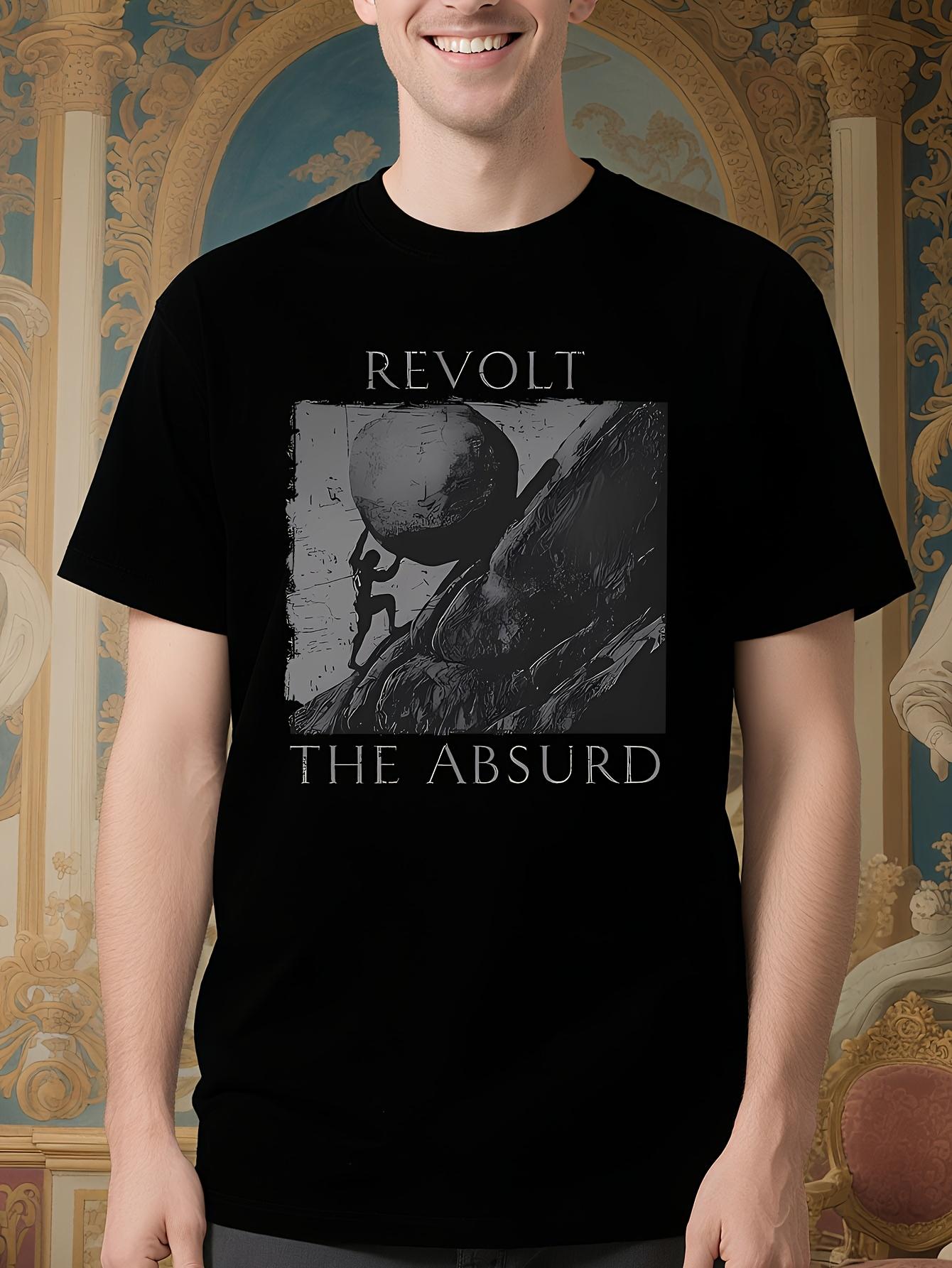 Albert Camus Myth of Sisyphus Graphic Tshirt - 100% Cotto... XXL