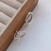 S999 Sterling Silver Jasmine Flower Couple Rings - Fresh Light Luxury High-End Jewelry for Men and Women