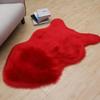 Tappeto e Cuscino in Lana Sintetica Peluche per Soggiorno