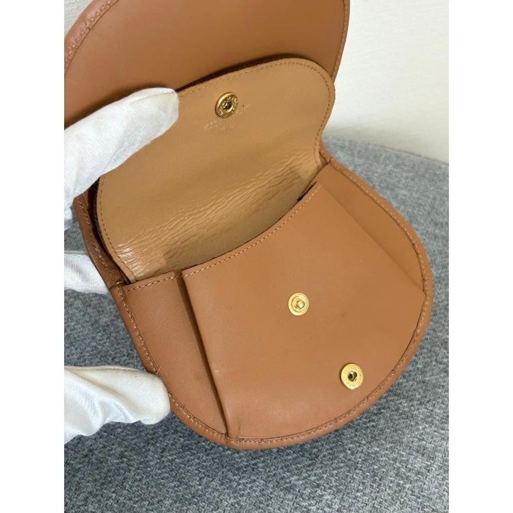 Used 【Beautiful Condition】Celine Macadam Brown-toned Bi-fold Wallet Half-moon 529