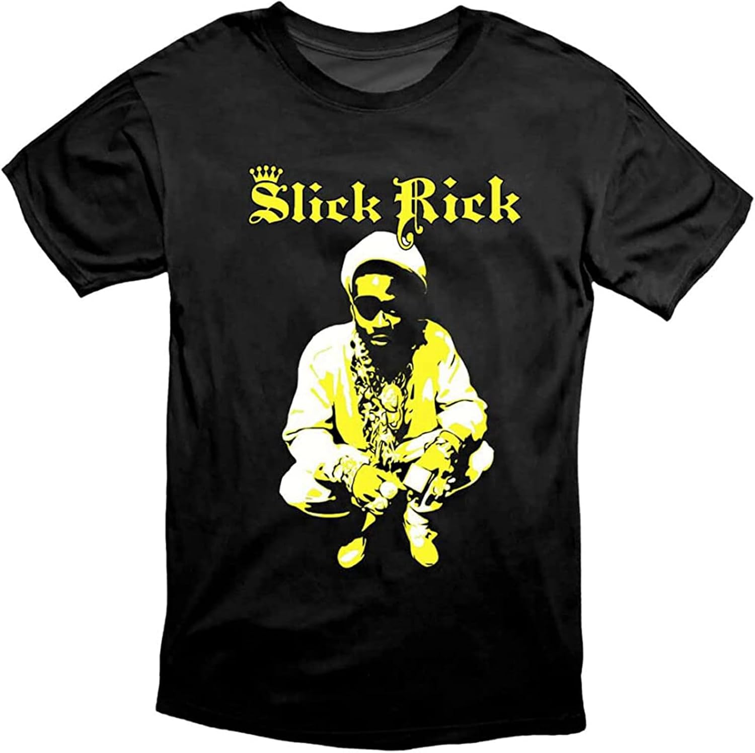 Slick Rick The Ruler Old School Hip Hop T Shirt 4XL чёрный