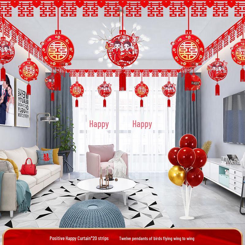 Wedding Decoration Set: Groom and Bride Bedroom & Living Room Ceiling Ornaments