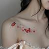 Flower Butterfly, Beautiful Wind, Small Fresh Collarbone Tattoo Sticker