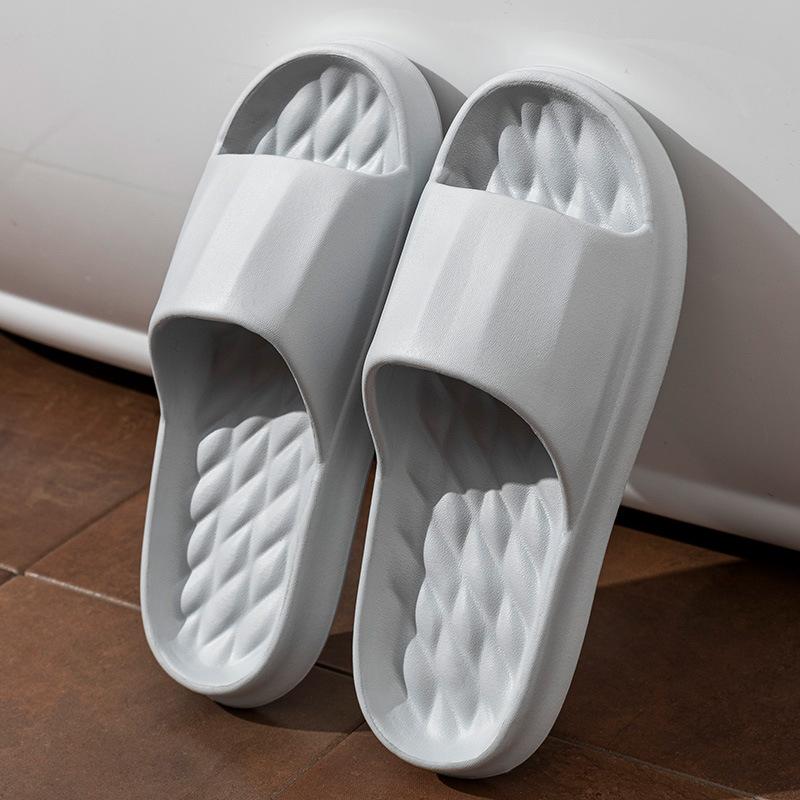Cool Slippers for Women's New Indoor Home Bathing Non-slip EVA Thick Soft Bottom Couple Sandals for Men