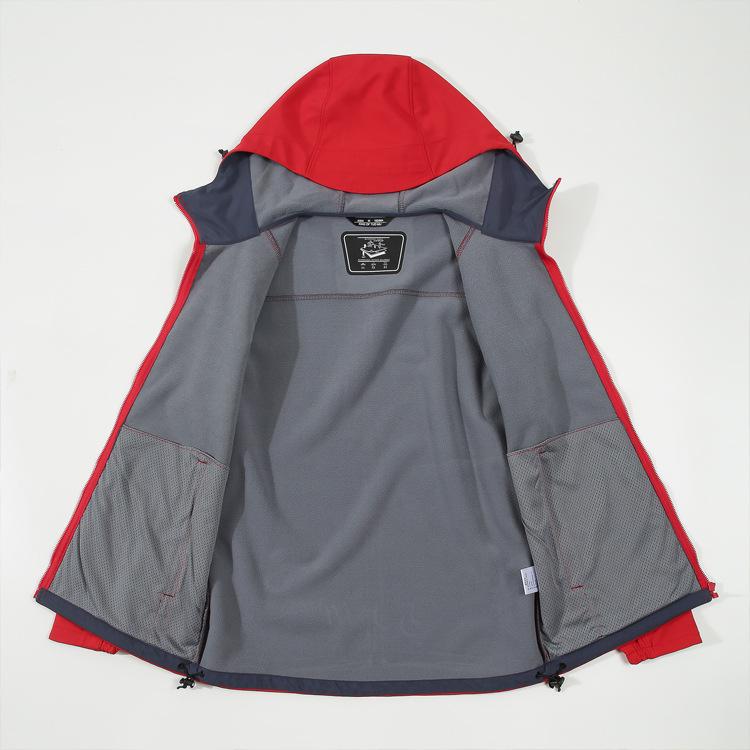 Custom Logo Windproof Softshell Jacket for Autumn/Winter - Warm Workwear for Groups & Couples