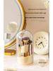 Rotating Transparent Makeup Brush & Lipstick Organizer with Dustproof Design