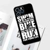 Swim Bike Run Triathlon Case For iPhone 17 Pro Max 14 11 15 16 Pro Max 13 12 mini 16 Plus 16e 17 Air Phone Cover