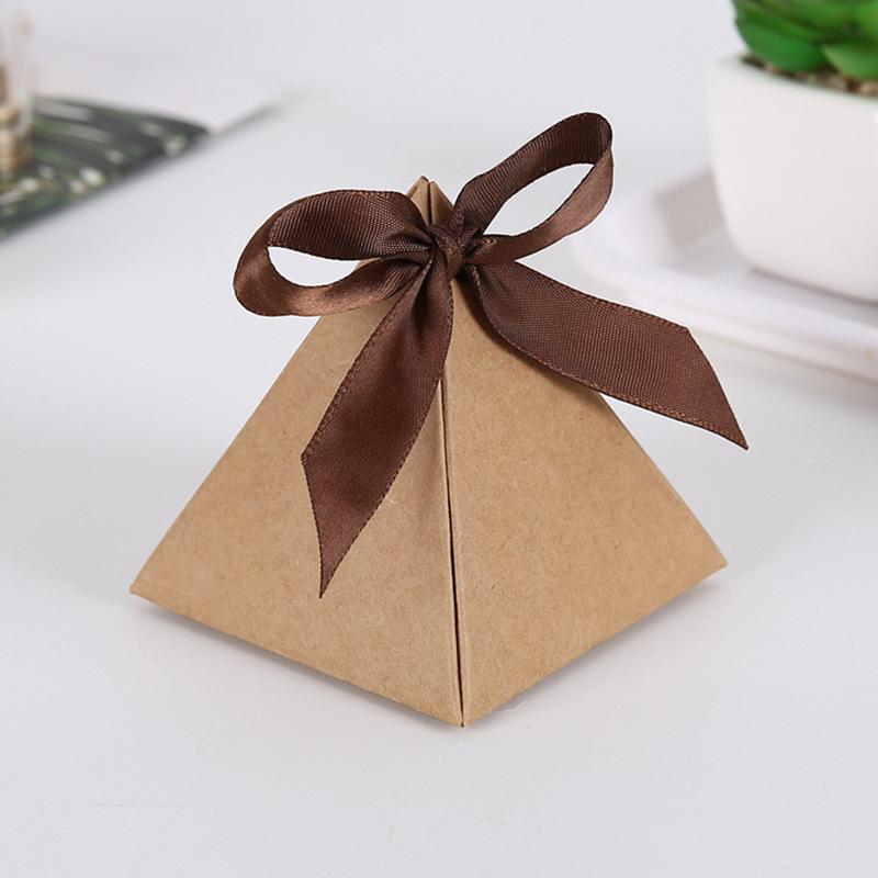 Creative Triangular Wedding Candy Box, Wedding Supplies Gift Box, Wedding Candy Paper Box