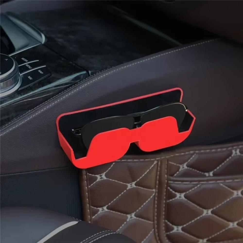 

Non-destructive Installation Adhesive Glasses Case Storage Card Car Organizer красный